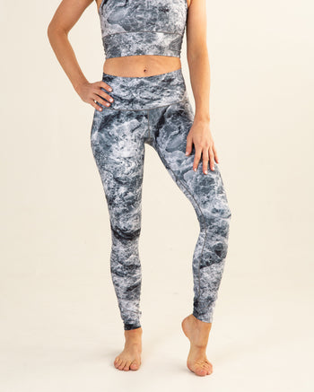 Grey Marble Yoga Pants Colorado Threads Clothing