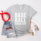 Baseball Kinda Day | Short Sleeve Crew Neck Olive and Ivory Retail