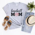 Baseball Mom With Ball | Short Sleeve Crew Neck Olive and Ivory Retail