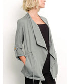 HEMP OPEN FRONT JACKET Fabina