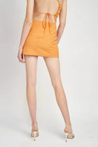 HIGH WAIST MINI SKIRT WITH SLITS Emory Park