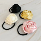 Hand Picked Satin Rose Hair Tie Set of 4 Ellison and Young