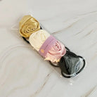 Hand Picked Satin Rose Hair Tie Set of 4 Ellison and Young