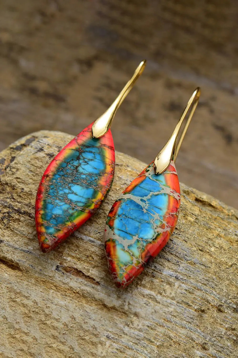 Handmade Natural Stone Dangle Earrings Trendsi