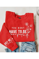 Have To Be Perfect Graphic Fleece Sweatshirts Color Bear