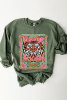 Heavens Roaring Tiger Graphic Fleece Sweatshirts Color Bear