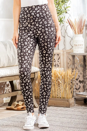 Heimish Full Size Leopard High Waist Leggings Trendsi