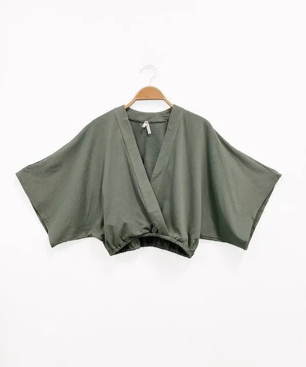 Hemp Kimono Crop NEW Fabina