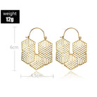 Hex -Gold Earrings |   |  Casual Chic Boutique