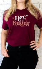 Hey Sugar Sparkle Valentines Day Graphic Tee Kissed Apparel