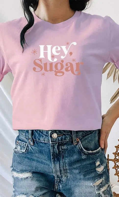 Hey Sugar Sparkle Valentines Day Graphic Tee Kissed Apparel