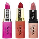 Hickey Lipstick The Essentials Refill Collection (The Perfect Red, The Best NUDE, Hot Pink) Hickey Lipsticks