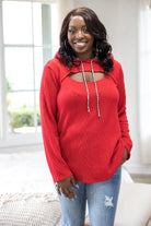 Holiday Red Peek-A-Boo Sweater Boutique Simplified