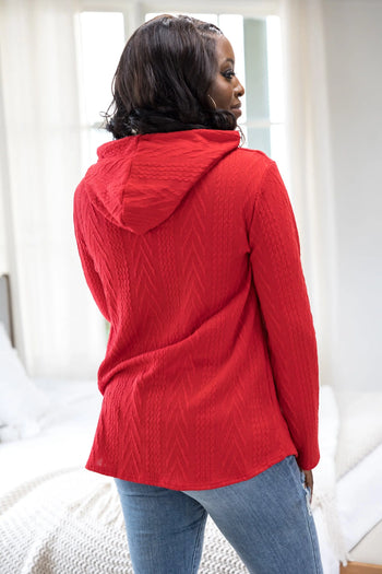 Holiday Red Peek-A-Boo Sweater Boutique Simplified