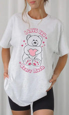 I Love You Beary Much Oversized Graphic Tee Kissed Apparel