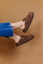 Brianna Suede Clog Bliss Dropship