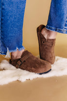 Brianna Suede Clog Bliss Dropship