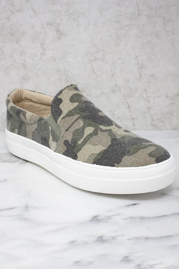 Slip Into Style Slip On Sneakers - Camo Accessories Boutique Simplified