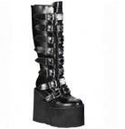 Gothic Boots for Women Platform High Heel Midcalf Shoes Fashionella