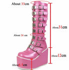 Gothic Boots for Women Platform High Heel Midcalf Shoes Fashionella