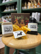 Old World Delights Gift Box - European Drinking Chocolate, Chocolate Covered Espresso Beans, Black Licorice Scotties. Terra Americana