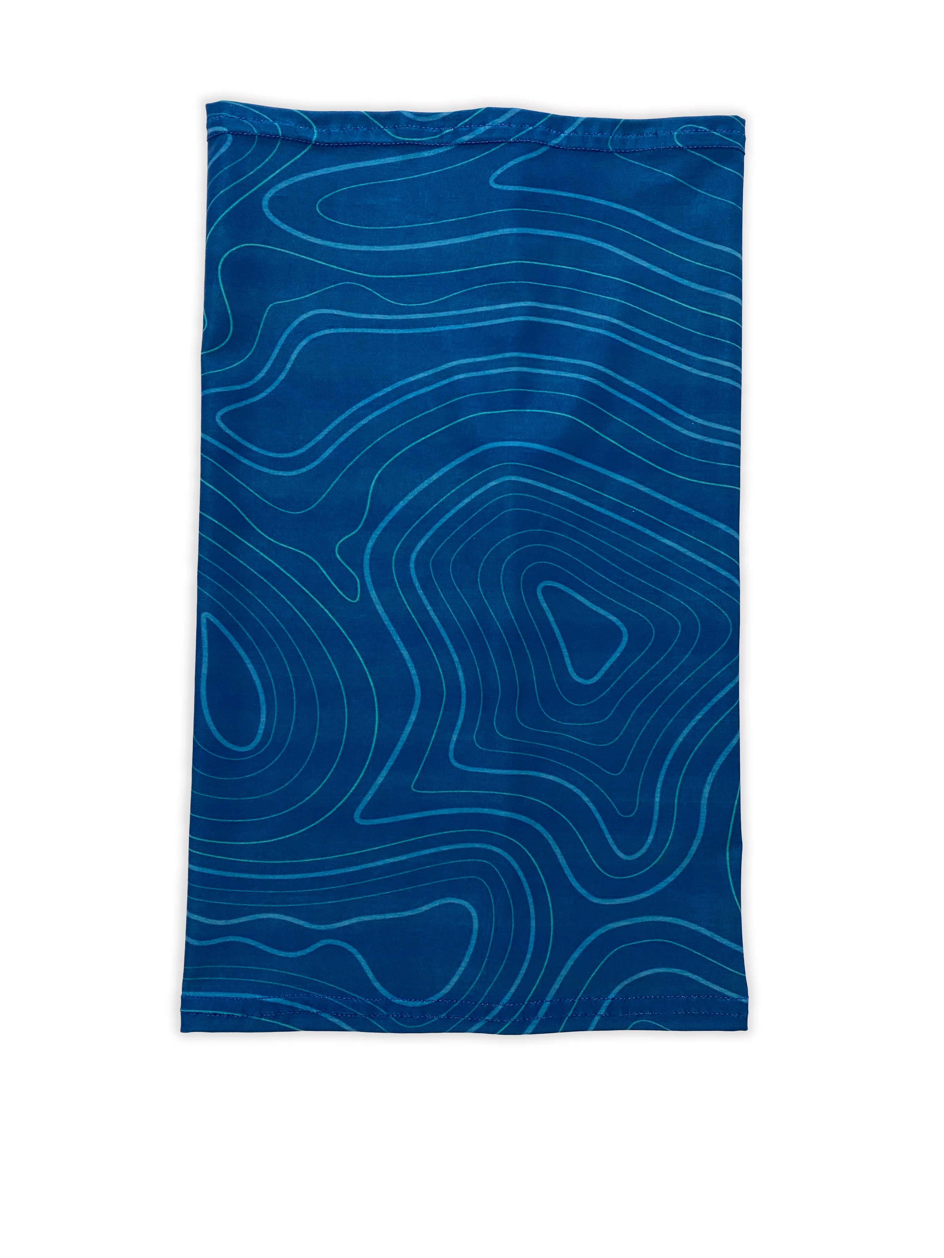 Blue Topo Neck Gaiter *FINAL SALE* Colorado Threads Clothing