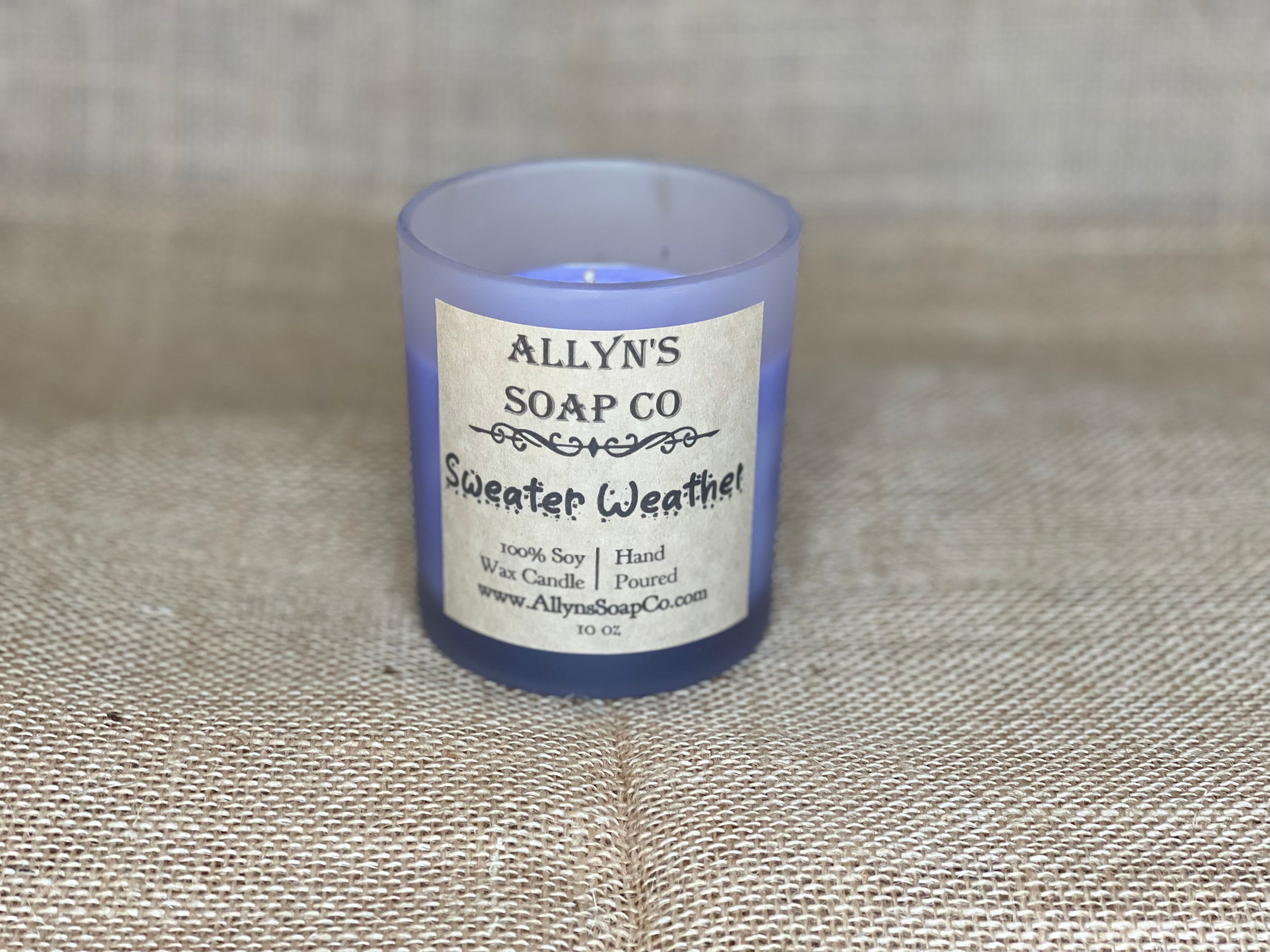 Sweatshirt Weather Soy Candle Allyn's Soap Co