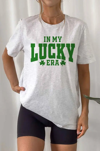 IN MY LUCKY ERA ST PATRICKS GRAPHIC TEE ALPHIA