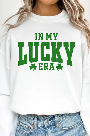 IN MY LUCKY ERA ST PATRICKS OVERSIZED SWEATSHIRT ALPHIA