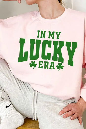 IN MY LUCKY ERA ST PATRICKS OVERSIZED SWEATSHIRT ALPHIA