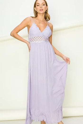 In Love Bustier Lace Maxi Dress HYFVE