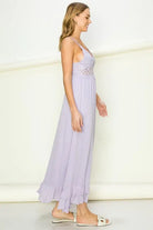 In Love Bustier Lace Maxi Dress HYFVE