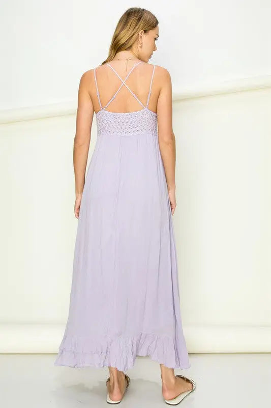 In Love Bustier Lace Maxi Dress HYFVE