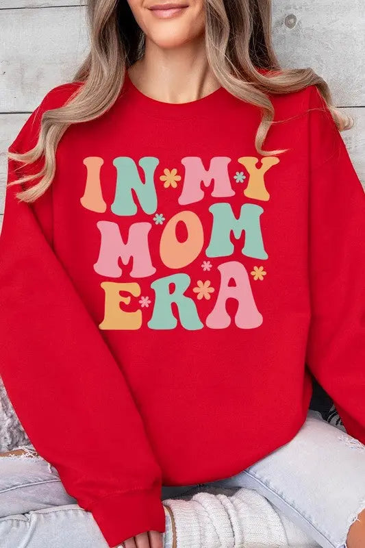 In My Mom Era Graphic Fleece Sweatshirts Color Bear