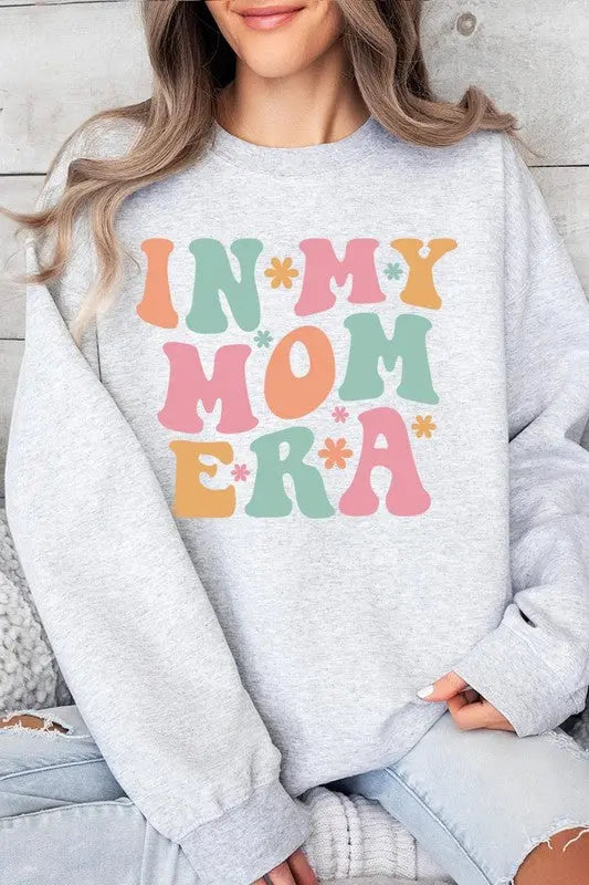 In My Mom Era Graphic Fleece Sweatshirts Color Bear