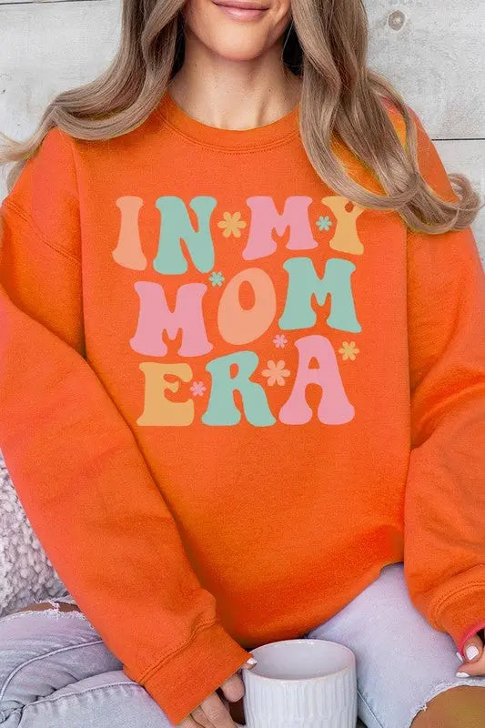 In My Mom Era Graphic Fleece Sweatshirts Color Bear