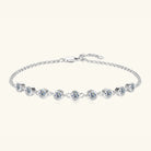 Inlaid Moissanite 925 Sterling Silver Bracelet Trendsi