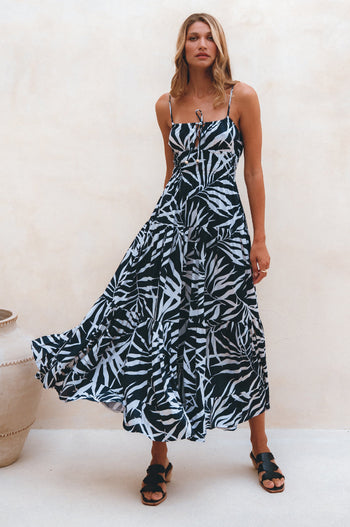 Isadora Tiered Maxi Dress ELF