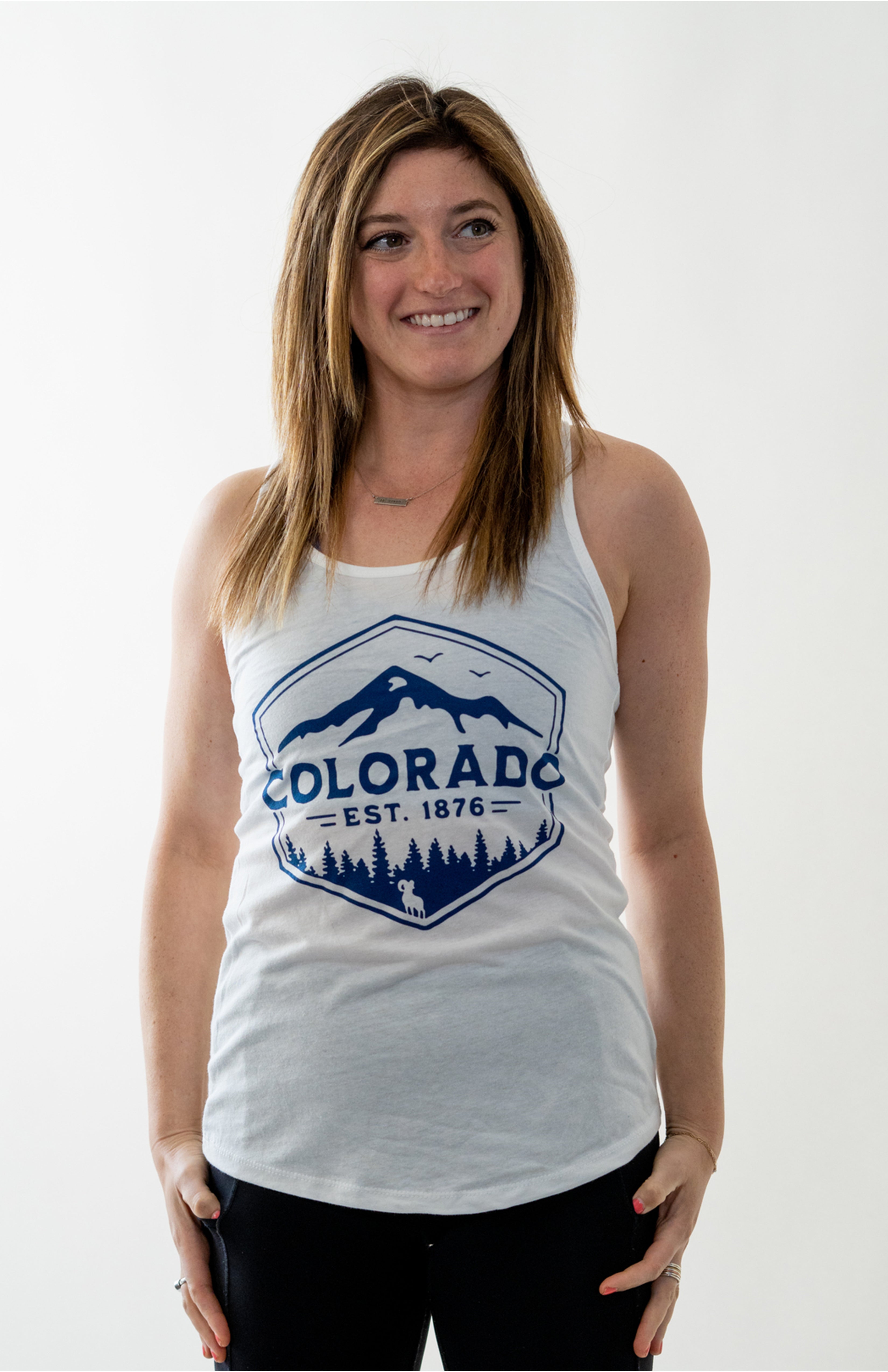 Colorado EST. 1876 Racerback Tank Colorado Threads Clothing