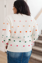 JODIFL Candy Buttons Pom Detail Sweater JODIFL