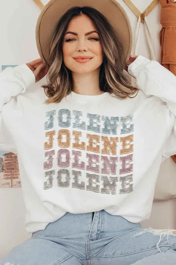 JOLENE WESTERN DOLLY GRAPHIC SWEATSHIRT ALPHIA