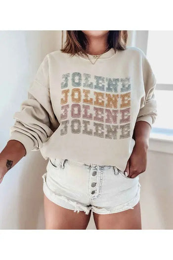 JOLENE WESTERN DOLLY GRAPHIC SWEATSHIRT ALPHIA