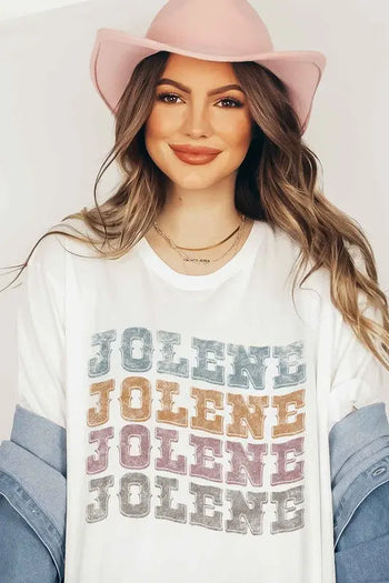 JOLENE WESTERN DOLLY GRAPHIC T-SHIRT ALPHIA