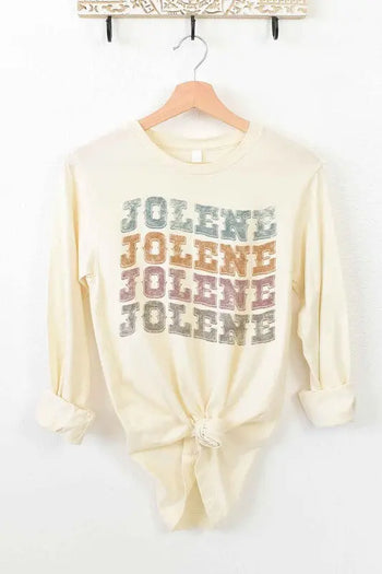 JOLENE WESTERN DOLLY LONG SLEEVE TEE ALPHIA