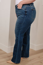 Josephine Mid Rise Raw Hem Bootcut Jeans Ave Shops