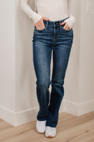 Josephine Mid Rise Raw Hem Bootcut Jeans Ave Shops