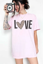 LEOPARD LOVE VALENTINE GRAPHIC TEE ALPHIA