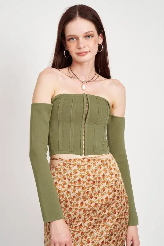 LONG SLEEVE OFF SHOULDER TOP Emory Park