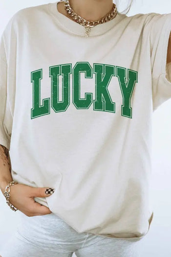 LUCKY ST PATRICKS DAY GRAPHIC TEE ALPHIA