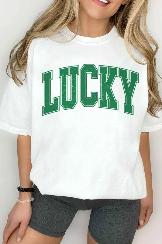 LUCKY ST PATRICKS DAY GRAPHIC TEE ALPHIA